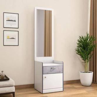 Baltoro Engineered Wood Dressing Table in White Finish