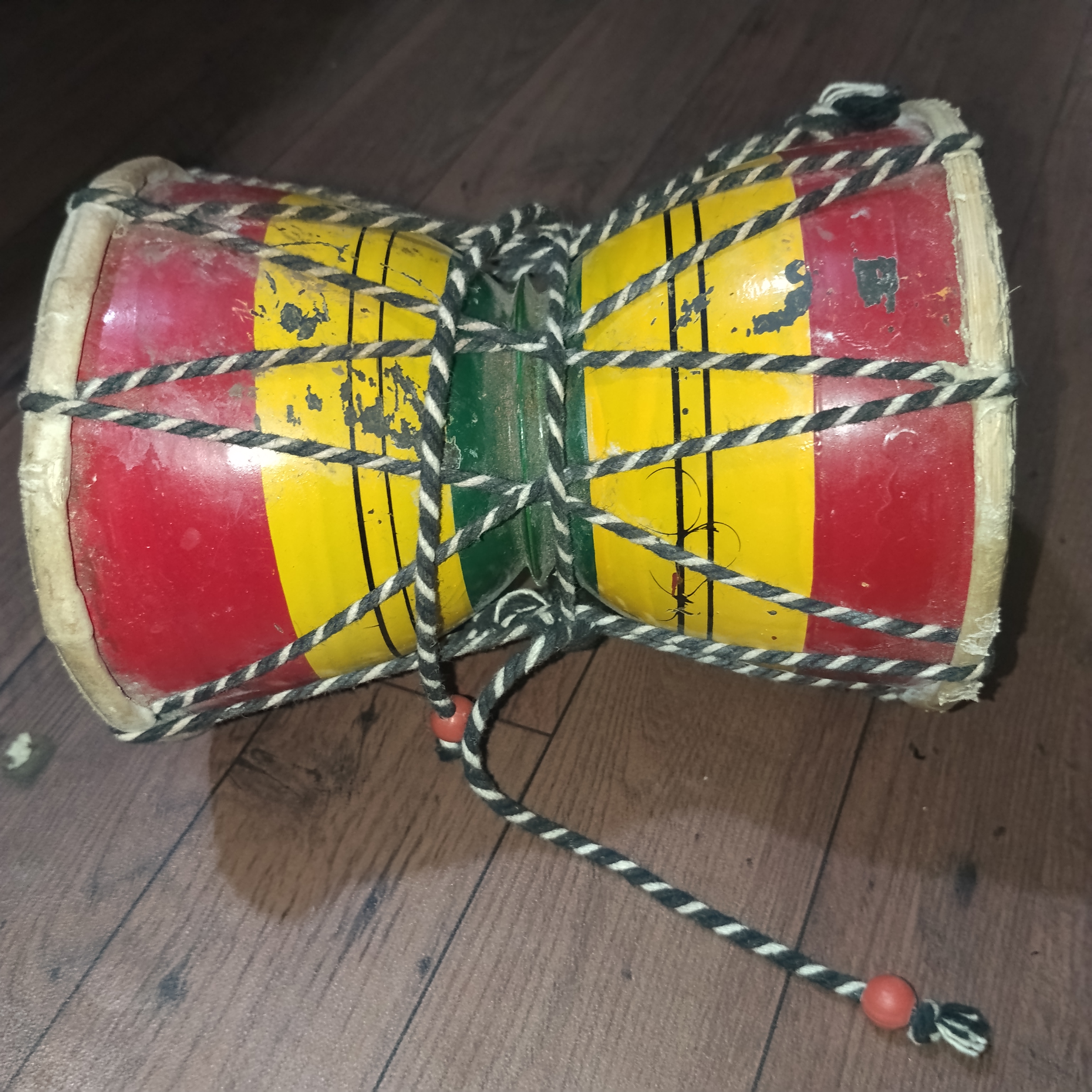 Traditional Indian Damru Musical Instrument