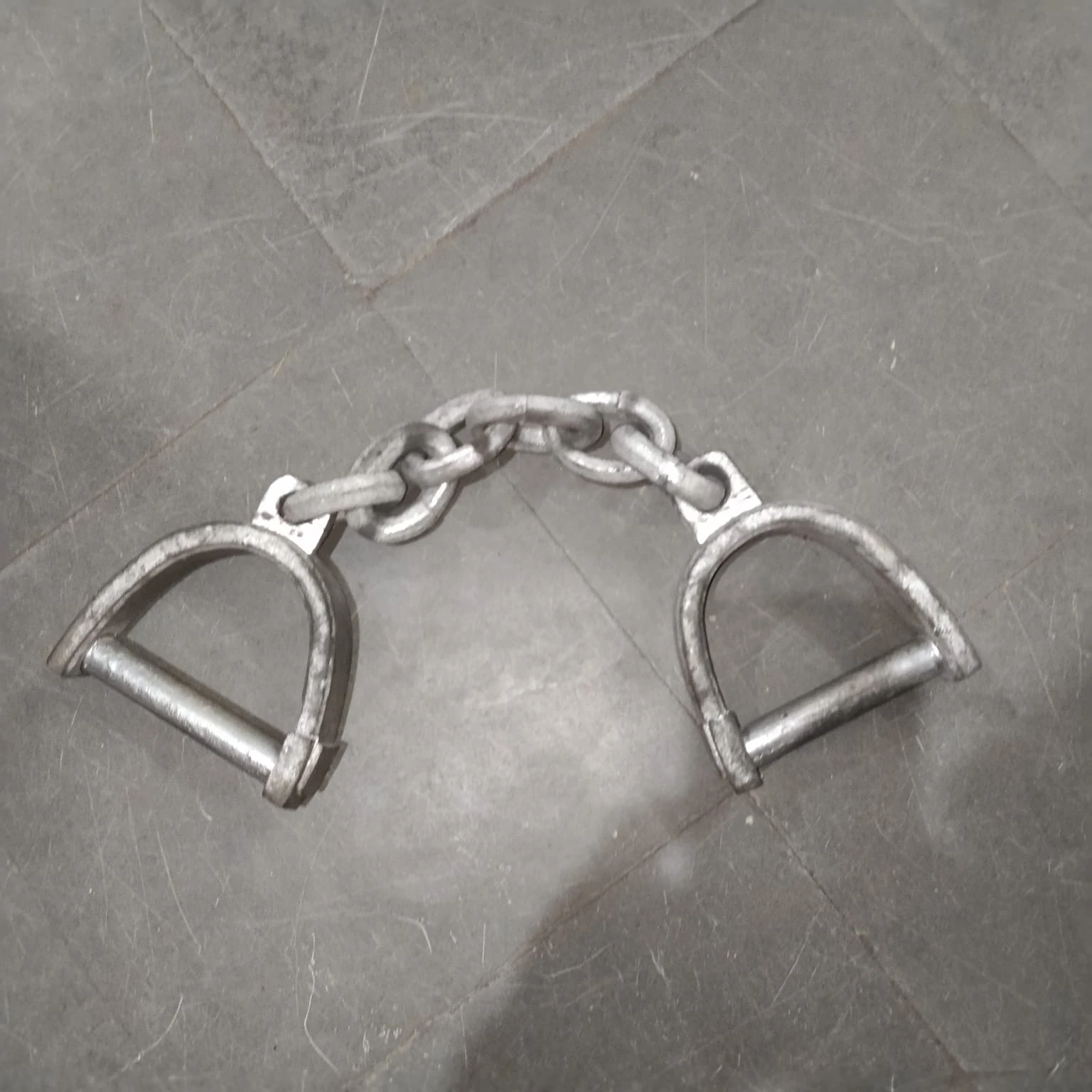 Heavy Duty Dummy Prisoner Shackles and Chains Prop