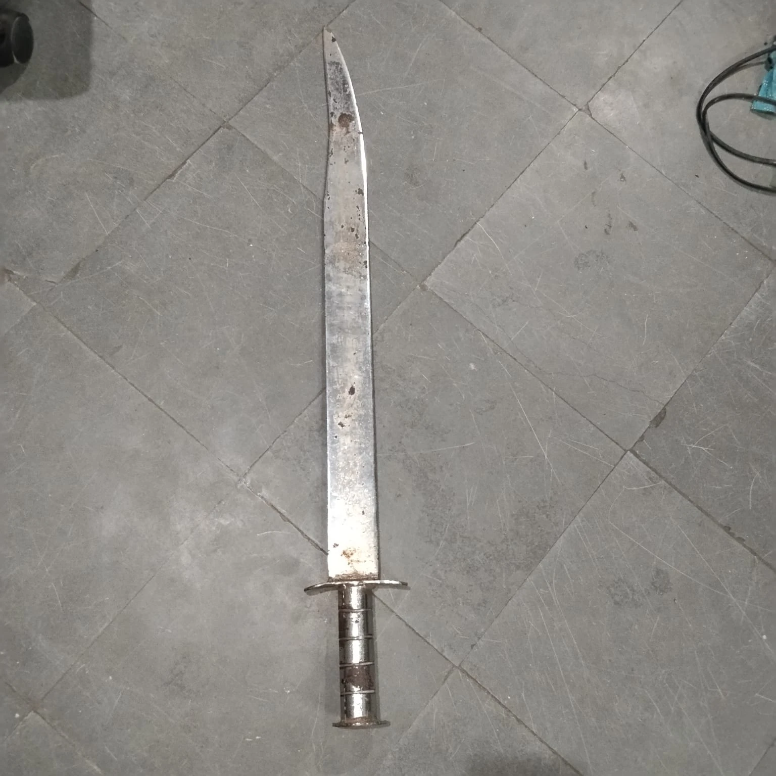 Vintage Metal Prop Sword for Film and Theater Production